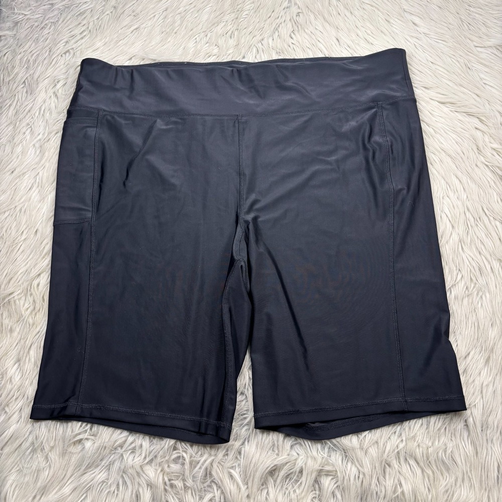 SWIM by Cacique Women's Plus 26 Black Bermuda Swim Shorts Swimsuit‎ Modest